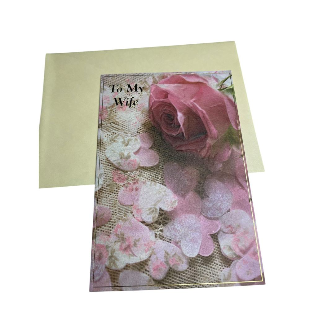 5/$10 Birthday Card Wife Floral Roses Pink Pictura